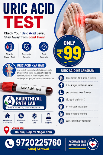 🩺 Check Your Uric Acid – Stay Healthy! post image