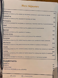 Menu Luma | Ristorante & Pizzeria Gourmet Page 1