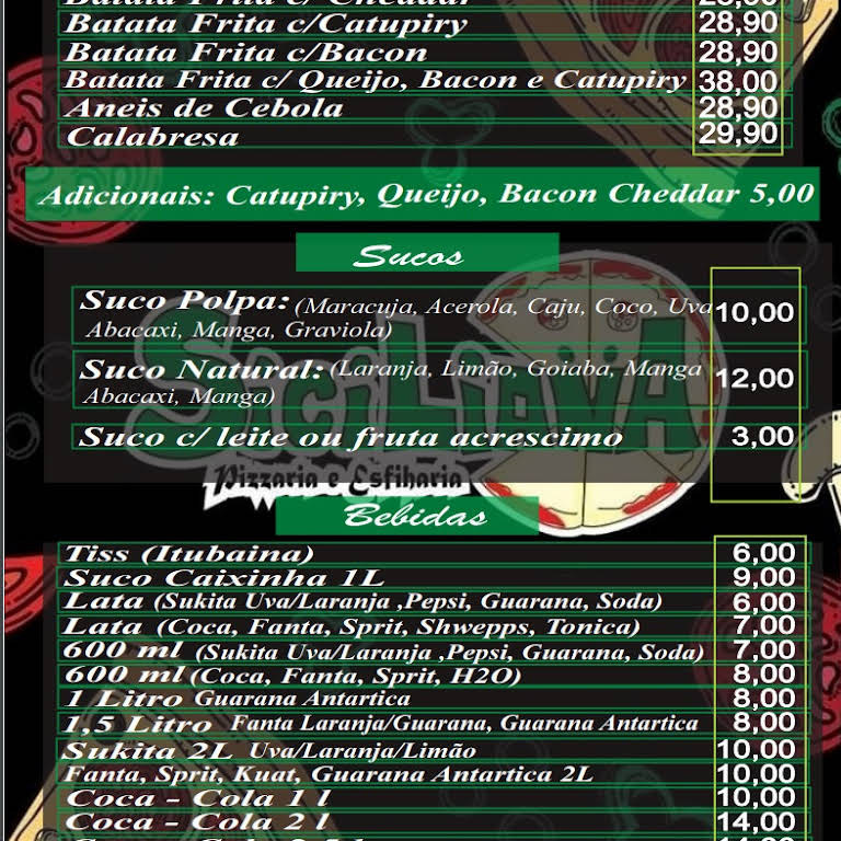 Pizzaria Siciliana Canto do Mar, São Sebastião - Restaurant menu