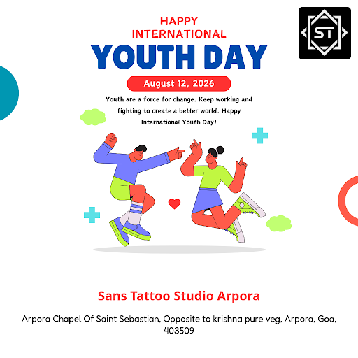 Celebrating International Youth Day with gratitude for young self-expression. Trust Sans Tattoo S…