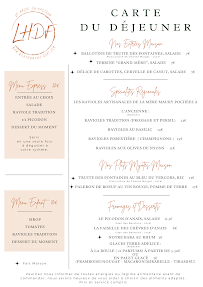 Menu La Halte du Facteur Page 2