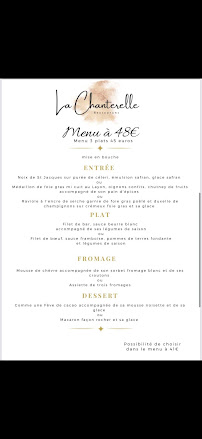 Menu La Chanterelle Page 2