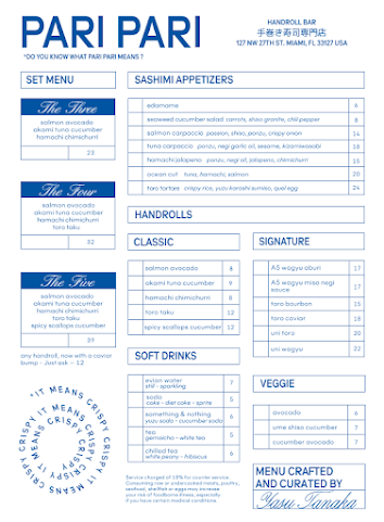 PARI PARI Handroll Bar by null