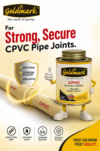 Strong, Secure CPVC Pipe Joints with Goldmark CPVC Solvent Cement