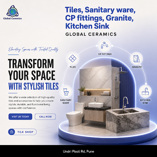 Explore premium designer tiles and quality CP fittings at GLOBAL CERAMICS for your perfect bathro… post image