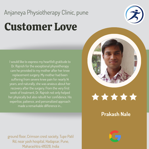 Prakash Nale from Hadapsar can't stop raving about his exceptional experience at Anjaneya Physiot… post image