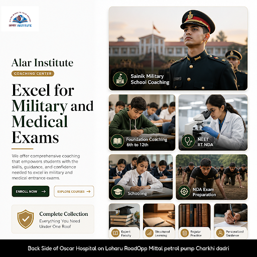 Enroll at alar institute charkhi dadri for expert coaching in Sainik Military School preparations… post image