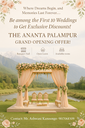 🌸 Grand Opening Wedding Offer at The Ananta Palampur! 🌸 post image
