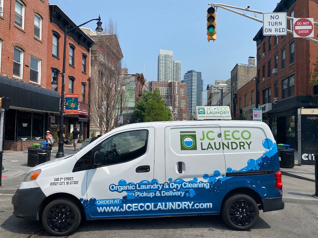JC Eco Laundry laundromat interior in Jersey City, NJ