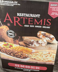 Menu Bu Restaurant Artemis Kebab Tacos Burger Page 4