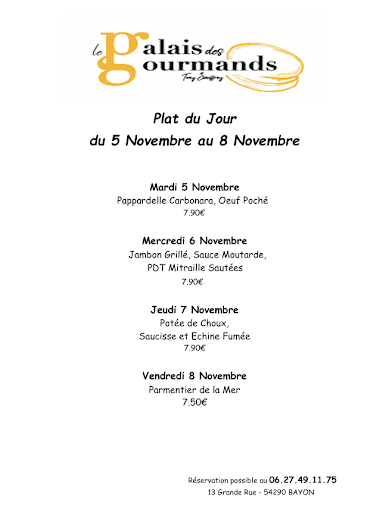 LE PALAIS DES GOURMANDS