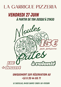 Menu Pizzeria LA GARRIGUE Page 6