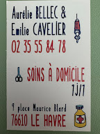 infirmières libérales Cavelier Emilie Bellec Aurelie à Le Havre