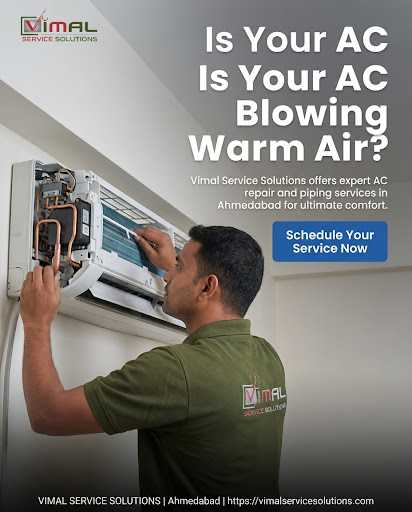 Professional AC Piping Service in Ahmedabad. ❄️ Vimal Service Solutions offers expert installatio… post image