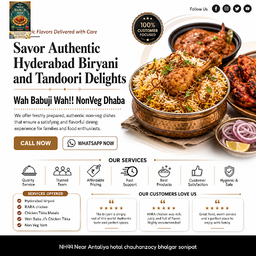 Savor the authentic flavors at Wah Babuji Wah!! NonVeg Dhaba with our signature Wah Babu Ji's Chi… post image