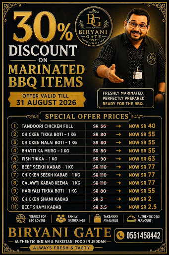 30 % Discount on marinated Bbq items post image