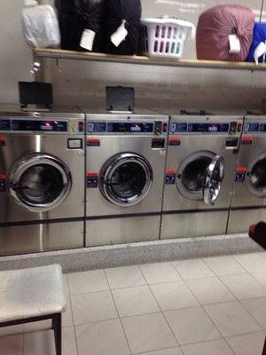 965 Laundromat facility with washing machines in New York