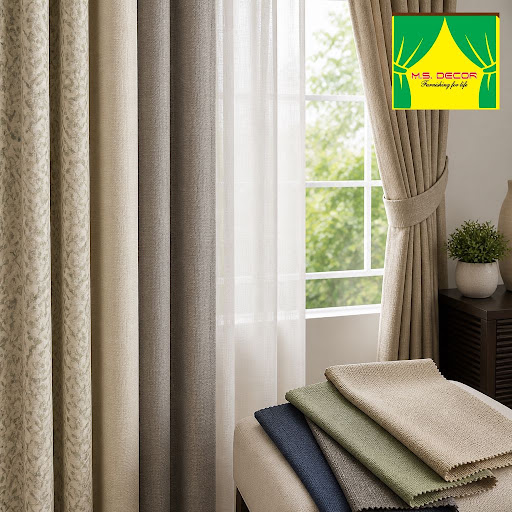 Confused about which curtain fabrics work best in Bengaluru’s changing weather? At M S DECOR : Cu… post image