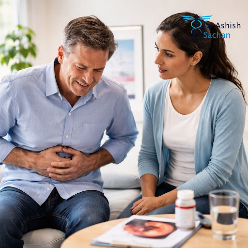 Persistent burning in the upper abdomen, bloating, nausea or black stools can be early signs of g…