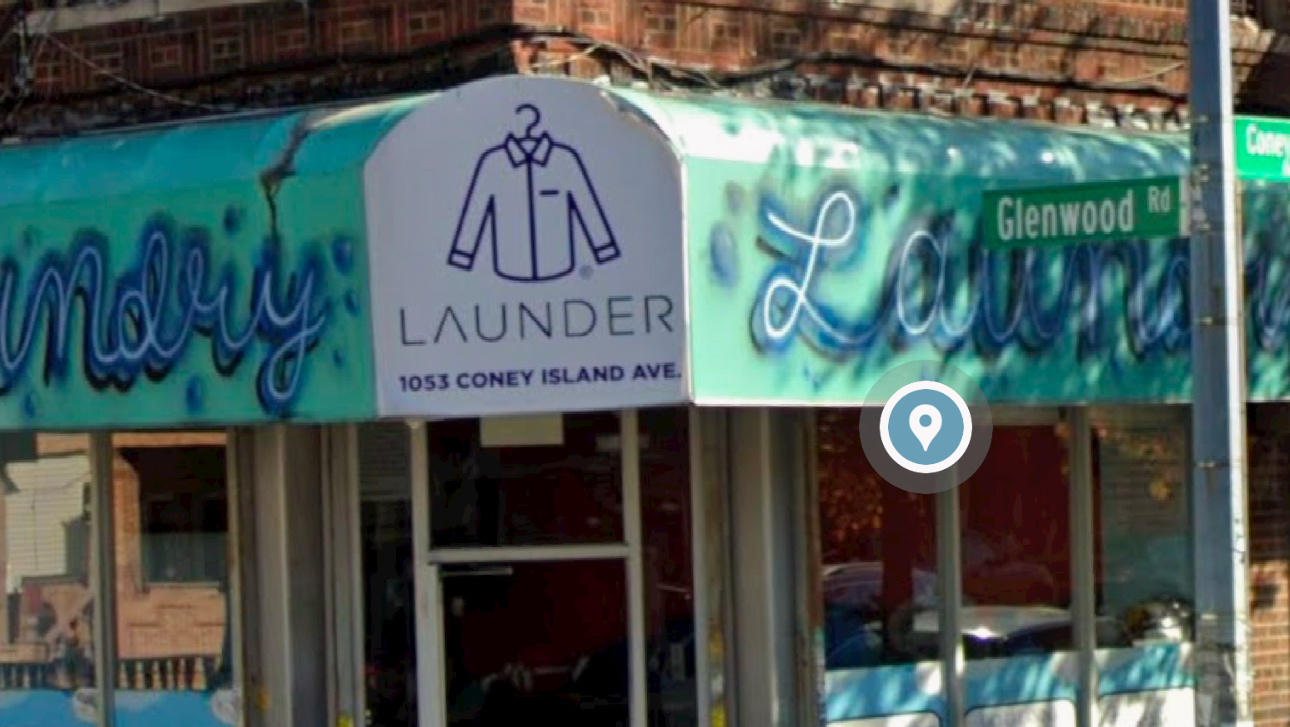 Laundromat facility with washing machines in Brooklyn
