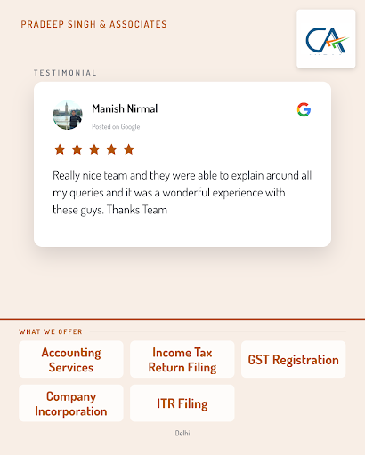 Manish Nirmal had an excellent experience with Pradeep Singh & Associates in Delhi. He appreciate… post image