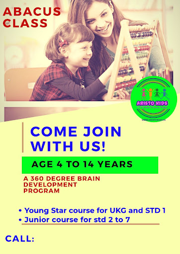 "Give your child the gift of numbers! Aristo Kids Abacus Class fosters creativity and logical thi… post image