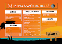 Menu Snack Antilles Page 1