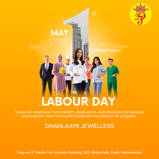 Celebrate this Labour Day with DHANLAXMI JEWELLERS in Pune! Discover exquisite Gemstone Jewelry a… post image