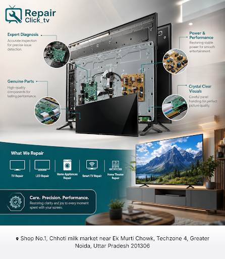 Repair Click_tv repairing center offers expert LG TV repair near me services, specializing in eff… post image