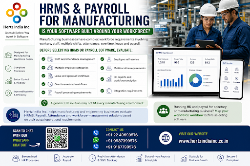 HRMS & Payroll Software for Manufacturing Companies: What Should You Evaluate? post image