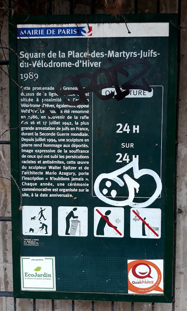 Square de la Place des Martyrs Juifs du Velodrome d'Hiver