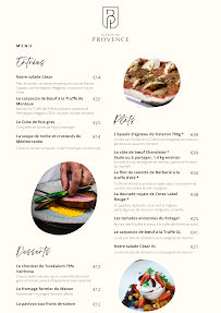 Menu Blason de Provence | Restaurant Page 1