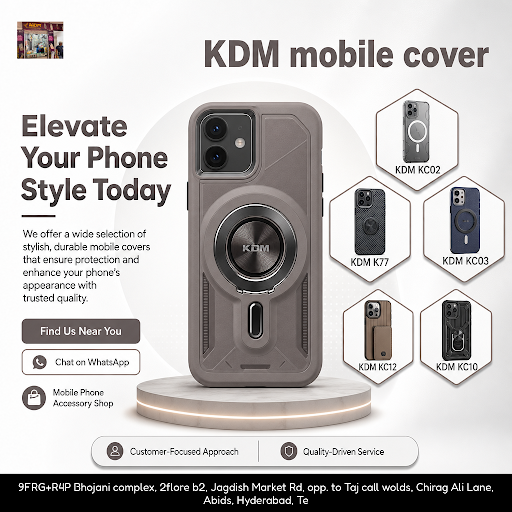 Discover premium Hyderabad mobile phone cover options at KDM mobile cover. Explore our selection…