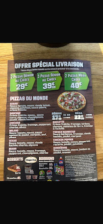 Menu Pizzarella Malesherbes Page 1