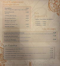 Menu Le Cardinal Vannes Page 1