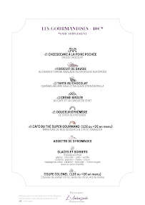 Menu L’Ambassade - Restaurant 78 Domaine de Mariage Page 3