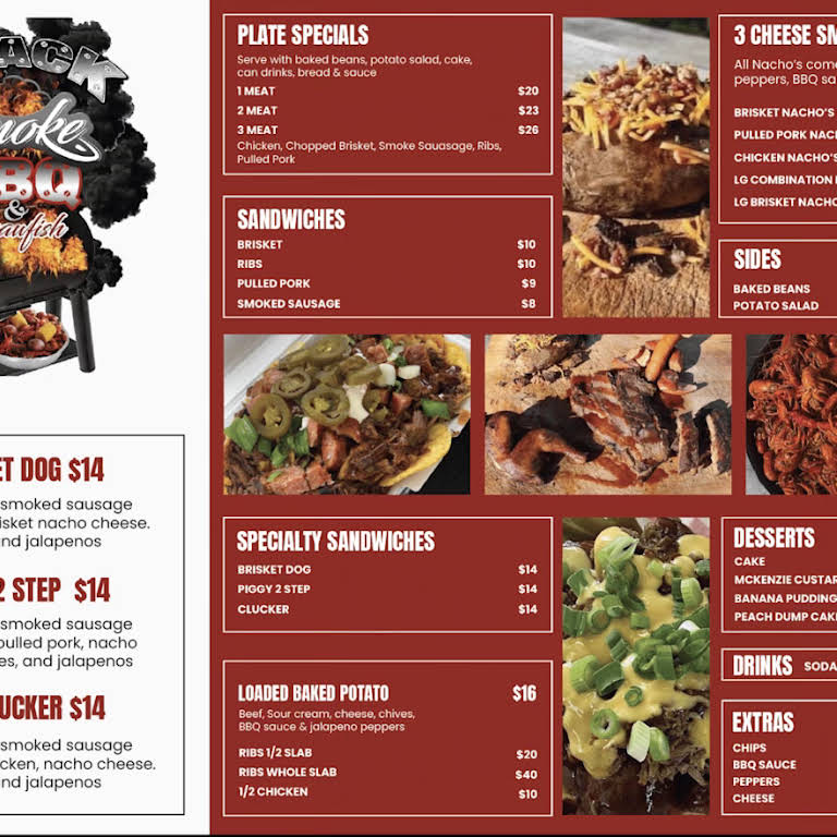 Black Smoke BBQ & Crawfish - Meal Takeaway in Mansfield