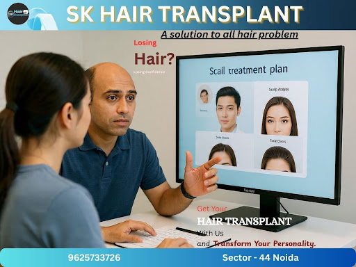 Considering getting a hair transplant? Visit SK Hair Transplant Clinic in Sector 44, Noida NCR, f… post image