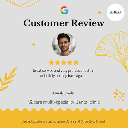 Jignesh Chawla's smile is shining bright after a fantastic experience at 32care multi-speciality… post image
