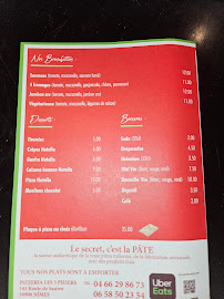 Menu Les 3 pilliers Page 1
