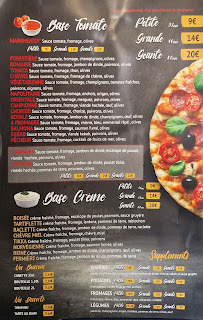 Menu La Bonna Pizza Page 1