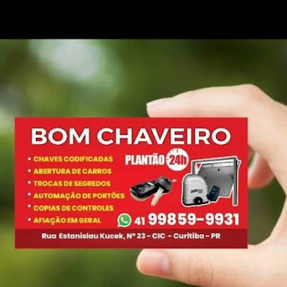 Bom chaveiro Curitiba Barigui 24 horas