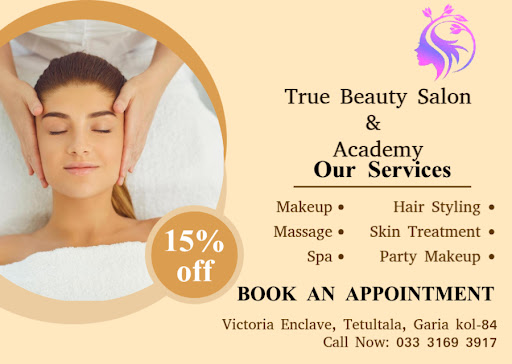 Discovering the beauty at True Beauty Salon & Academy  the best beauty parlor in tetultala, Garia… post image