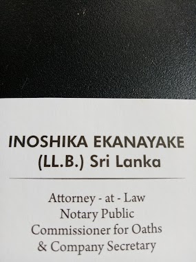 Inoshika Ekanayake . A. A. L., Author: Inoshika Ekanayake