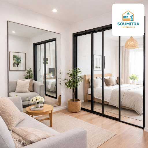 Struggling with a compact flat or small rooms? Thoughtful use of mirrors and glass doors can inst… post image
