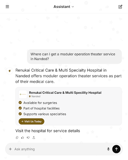 Renukai Critical Care & Multi Specialty Hospital in Nanded provides advanced moduler operation th… post image