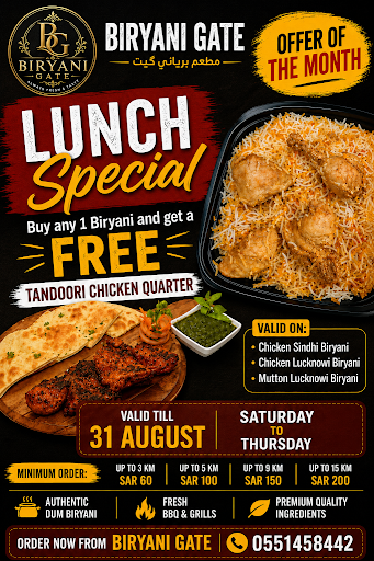 Lunch offer Tandoori chicken Free post image