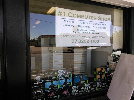 #1 Computer Shop Logo