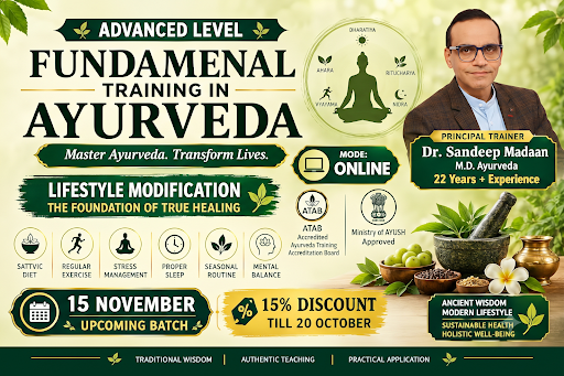 ADVANCED LEVEL – FUNDAMENTAL TRAINING IN AYURVEDA 🌿 post image