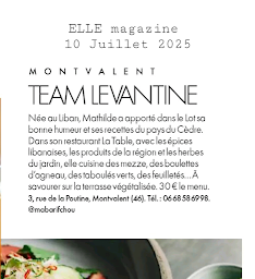 Photo n°30 de Restaurant La Table à Montvalent (Restaurant libanais)